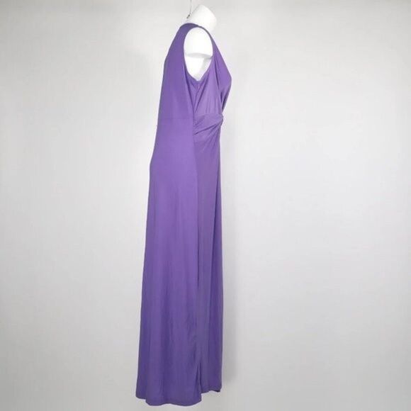 IMAN Maxi Dress Size XS Tall Global Purple Chic Luxury NWT - Picture 4 of 12
